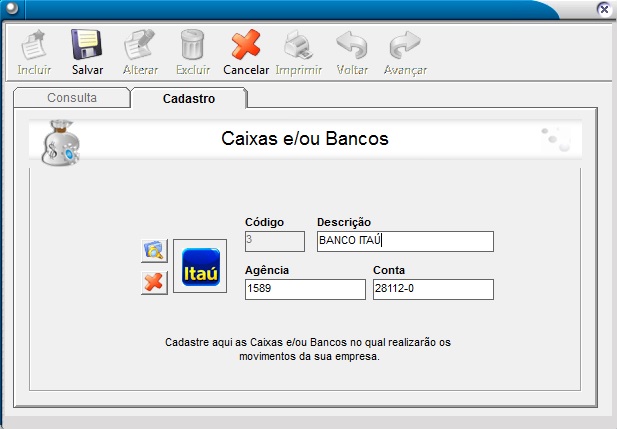 caixas ou bancos